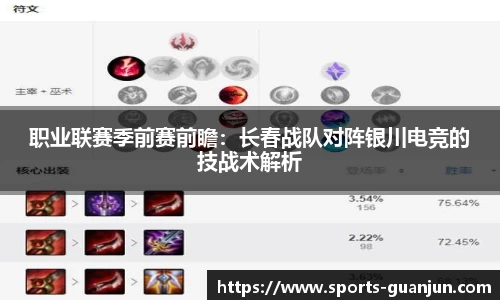 职业联赛季前赛前瞻:长春战队对阵银川电竞的技战术解析