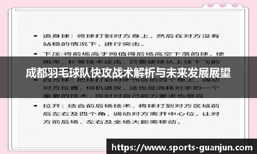 成都羽毛球队快攻战术解析与未来发展展望